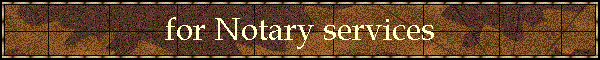 for Notary services